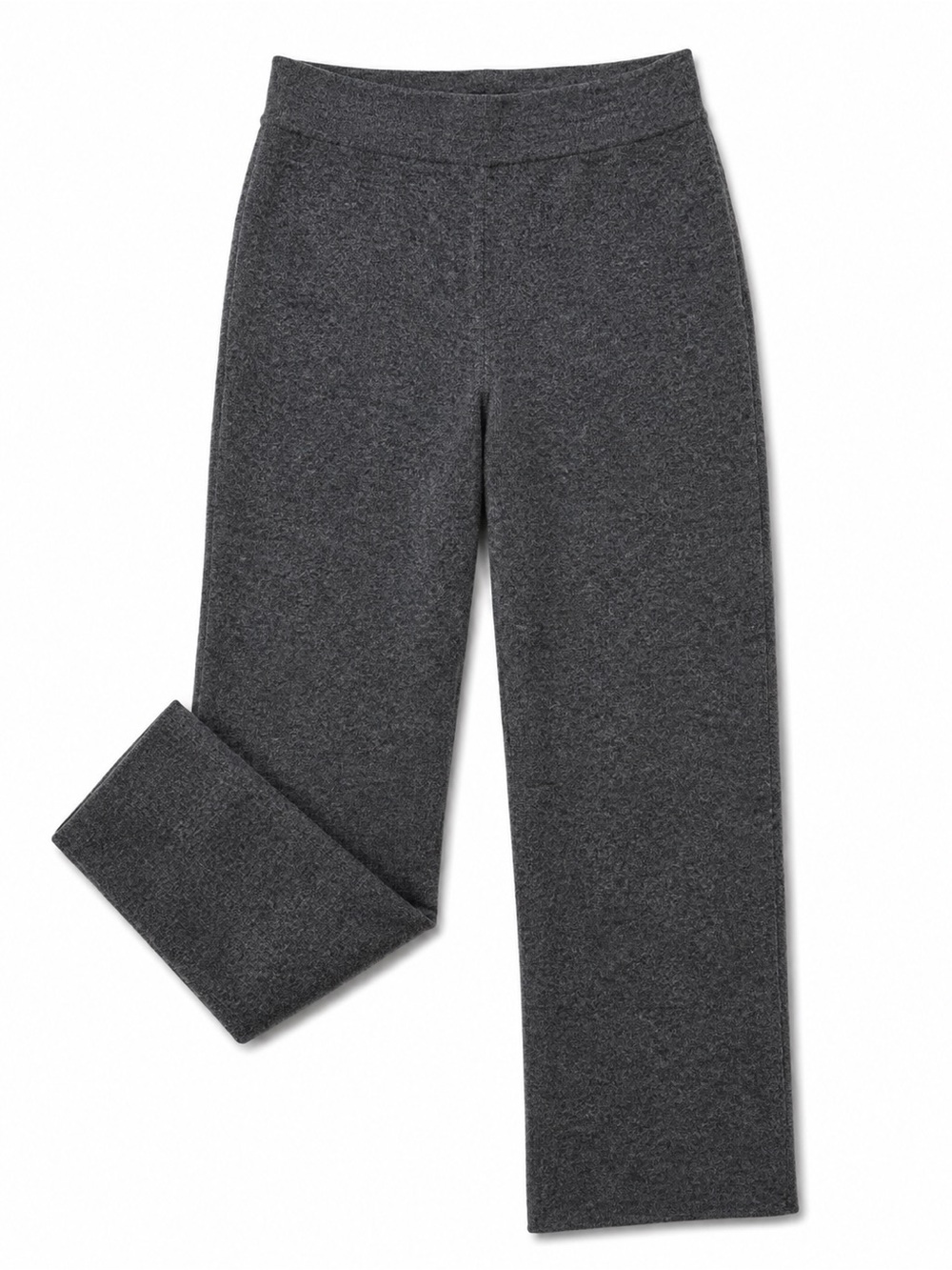 NWT VERO MODA DARK GRAY HIGH WAIST KNIT TROUSERS